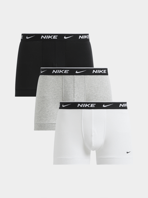 Nike Men's Dri-Fit Everyday Black/Grey/White Trunk