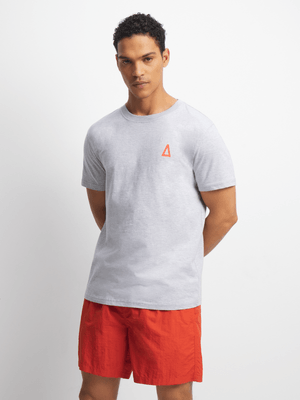 Mens APX Essential Grey Melange Tee