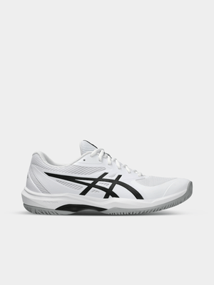 Mens Asics Game FF White/Black Tennis Shoes