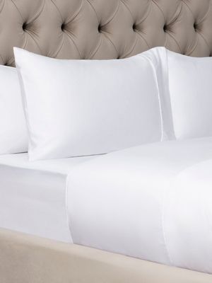 Grace Most Lustrous Gold Seal Certified Egyptian Cotton 400 Thread Count Duvet Cover Set White