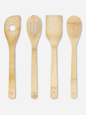 @home bamboo utensil set 4pc