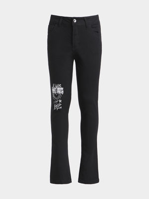 Jet Older Girls Black Jeans