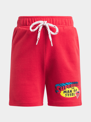 Jet Younger Boys Red Superman Shorts