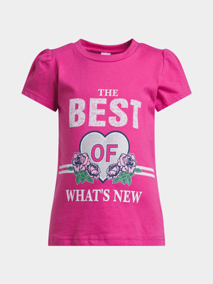 Jet Younger Girls Pink Best Of What's New T-Shirt