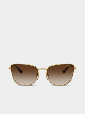 Vogue Eyewear Gold 56 Sunglasses