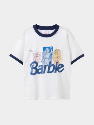 Cotton On Kids Cream Girl License Drop Shoulder Short Sleeve T-shirt