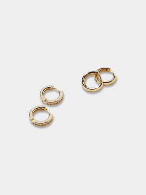 Women's Cotton On Gold 2Pk Small Earring