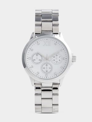 Women's Silver Metal Link Watch