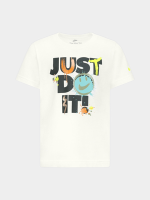 Boys Toddler Nike Express Yourself Just Do It White Tee