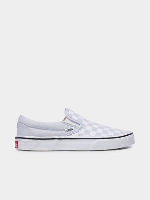 Vans Men's Checkerboard  Slip-On Halo-Blue/White Sneaker