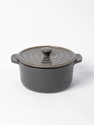 Baccarat Stone Non Stick Casserole 3.5L Charcoal