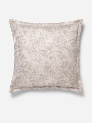 Grace Anaia Leaves Scatter Cushion Silver 60x60cm