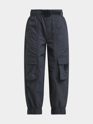 Jet Younger Boys Charcoal Parachute Jogger Pants