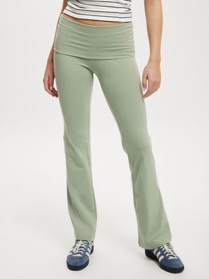 Women's Cotton On Green Bella Bootleg Pants