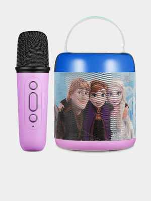 Frozen Cylinder Karaoke Machine with Bluetooth Mic