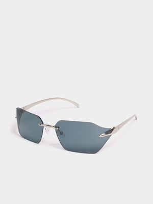 Skinny Sporty Rimless Sunglasses