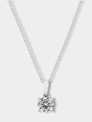 Cheté Classic Sterling Silver Solitaire Pendant