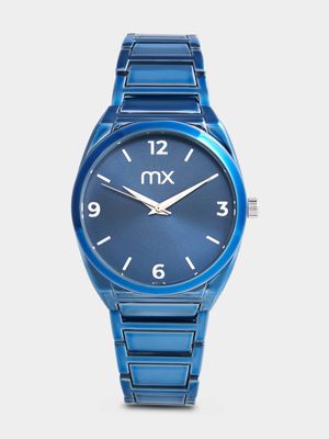 MX Blue Plated Blue Dial Bracelet Watch