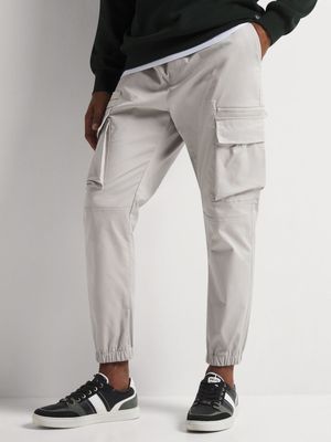 Men's Markham Cotton Grey Utility Jogger