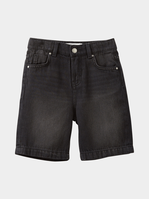 Cotton On Kids Black Boy Super Baggy Shorts