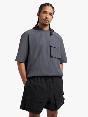 Men's Black Cargo Shorts