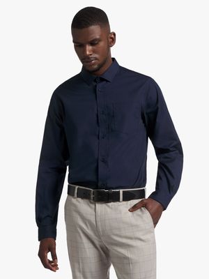 Men's Markham Smart Slim Fit Navy Shirt