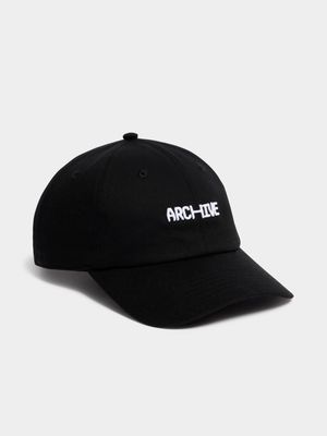 Archive Core Cotton Peak Black Cap