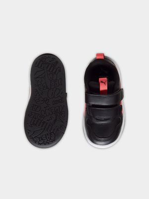 Junior Infant Puma Multiflex Black/Red/White Sneakers