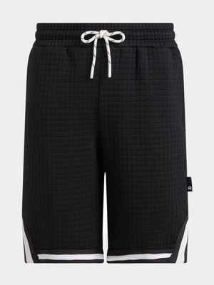 Jet Teen Boys Black Textured Shorts