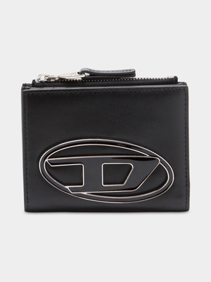 Women's Diesel Black 1Dr Bi-Fold Zip Wallet