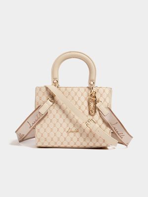 Luella Jacquard Hanging Trim Mini Tote