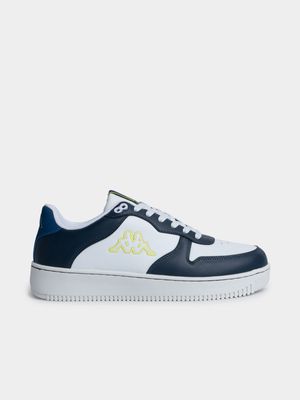 Mens Kappa Logo Maserta White/Blue Sneaker