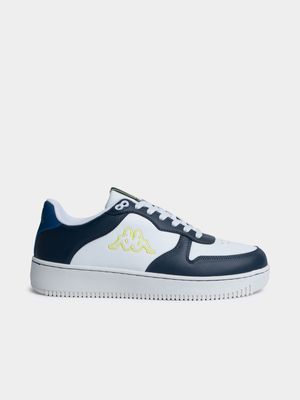 Mens Kappa Logo Maserta White/Blue Sneaker