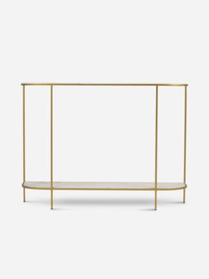 Cresent Console Brass