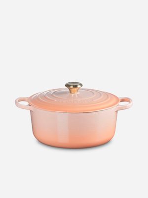 Le Creuset Round Cocotte Peche 28cm