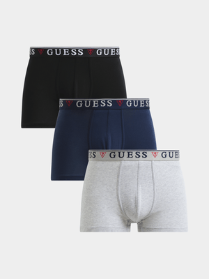 Men's Guess Multi Brian Hero 3Pack Boxer Trunks