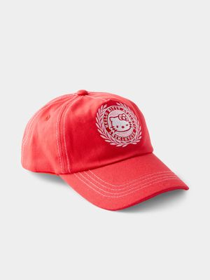 Cotton On Kids Red Hello Kitty Licensed Cap