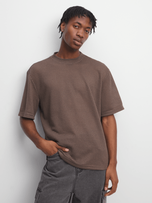 Men's Brown Crochet Top