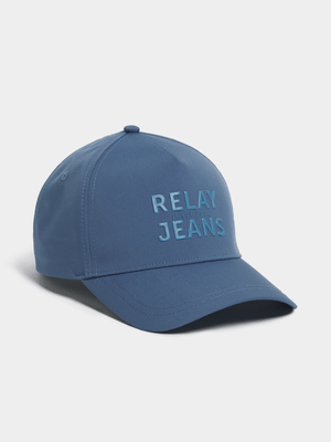 Men's Relay Jeans Nylon Peak with Mono Branding Blue Peak Cap