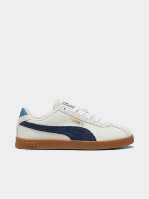 Junior Grade-School Puma Club 2 Grey/Navy/Gum Sneakers