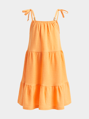 Jet Younger Girls Orange Strappy Dress