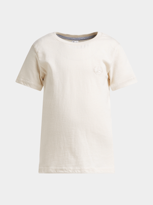 Jet Younger Boys Cream T-Shirt