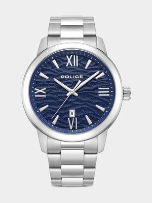 Police Raho Stainless Steel Blue Dial Bracelet Watch