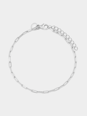 Sterling Silver Paperclip Link Bracelet