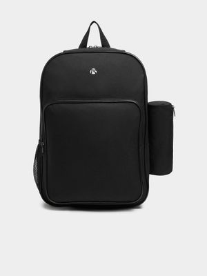 Ts Back To School Black Backpack With Cooler