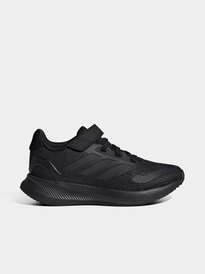 Junior Pre-School adidas Run Falcon 5 Black Running Shoes