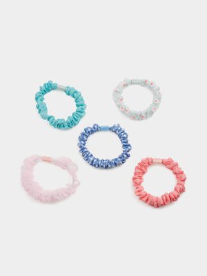 Girl's 5-Pack Skinny Scrunchies