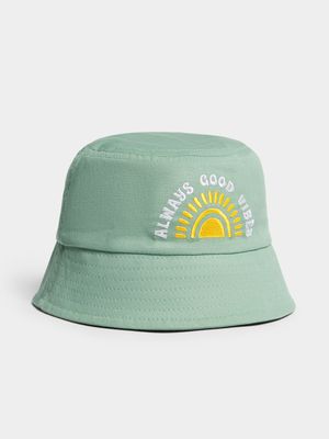 Boy's Green Bucket Hat