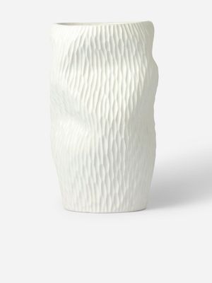 Organic Textured Ceramic Wonky Vase 22.5 x 38cm