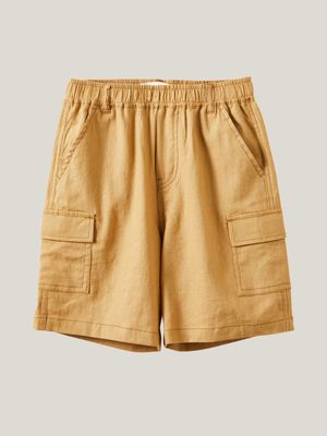 Cotton On Kids Boy Yellow Landon Cargo Shorts